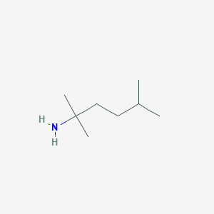 molecular formula C8H19N B13617543 2,5-Dimethylhexan-2-amine 