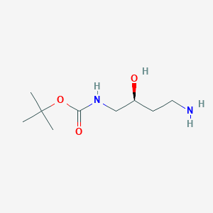 molecular formula C9H20N2O3 B13617551 tert-butylN-[(2S)-4-amino-2-hydroxybutyl]carbamate 