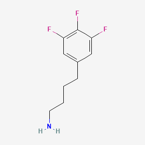 molecular formula C10H12F3N B13617585 4-(3,4,5-Trifluorophenyl)butan-1-amine 