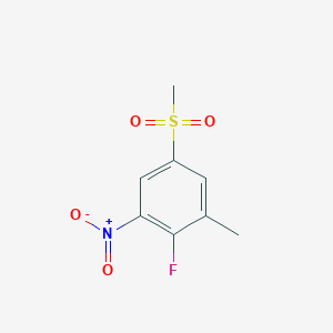 molecular formula C8H8FNO4S B1361760 2-Fluoro-5-methylsulfonyl-3-nitrotoluene CAS No. 1000339-67-2