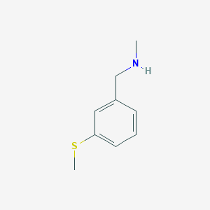 molecular formula C9H13NS B1361762 N-Methyl-1-[3-(methylthio)phenyl]methanamine CAS No. 915922-71-3