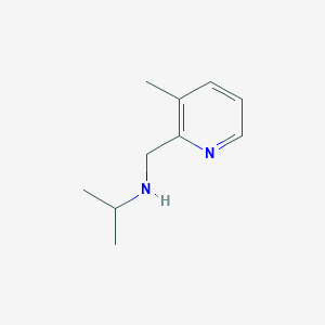 molecular formula C10H16N2 B1361765 N-[(3-Methylpyridin-2-YL)methyl]propan-2-amine CAS No. 915923-23-8