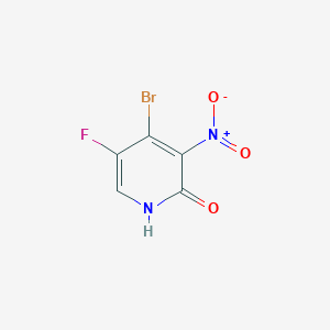 molecular formula C5H2BrFN2O3 B1361766 4-Bromo-5-fluoro-3-nitropyridin-2-ol CAS No. 884495-02-7
