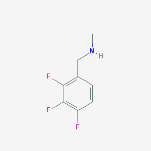 molecular formula C8H8F3N B13617671 N-methyl-1-(2,3,4-trifluorophenyl)methanamine 