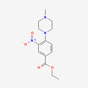 molecular formula C14H19N3O4 B1361768 Ethyl 4-(4-methylpiperazin-1-yl)-3-nitrobenzoate CAS No. 1000018-71-2