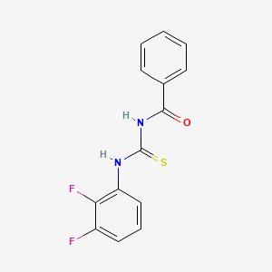 molecular formula C14H10F2N2OS B1361770 1-苯甲酰-3-(2,3-二氟苯基)硫脲 CAS No. 887267-30-3