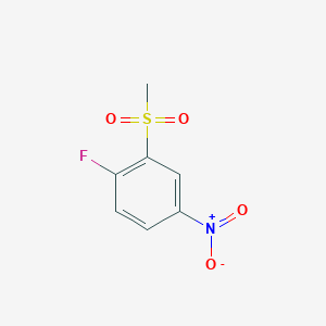 molecular formula C7H6FNO4S B1361771 1-Fluoro-2-(methylsulphonyl)-4-nitrobenzene CAS No. 914636-41-2