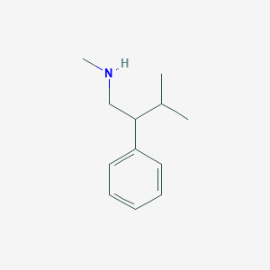 molecular formula C12H19N B13617719 N,3-dimethyl-2-phenylbutan-1-amine CAS No. 84952-61-4