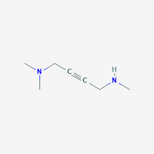 molecular formula C7H14N2 B13617753 [4-(Dimethylamino)but-2-yn-1-yl](methyl)amine 