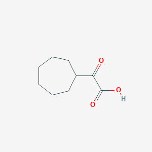 molecular formula C9H14O3 B13617783 2-Cycloheptyl-2-oxoacetic acid 