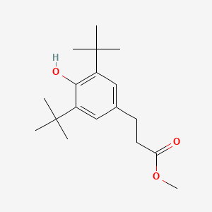 molecular formula C18H28O3 B1361782 Methyl 3-(3,5-di-tert-butyl-4-hydroxyphenyl)propionate CAS No. 6386-38-5