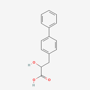 molecular formula C15H14O3 B13617889 3-(4-Biphenylyl)-2-hydroxypropanoic Acid 