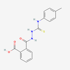 molecular formula C16H15N3O3S B1361790 2-[[(4-Methylphenyl)carbamothioylamino]carbamoyl]benzoic acid 