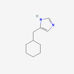 molecular formula C10H16N2 B13617902 4-(cyclohexylmethyl)-1H-imidazole 