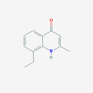molecular formula C12H13NO B1361794 8-Ethyl-2-methylquinolin-4-ol CAS No. 63136-23-2