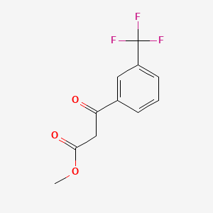 molecular formula C11H9F3O3 B1361805 Methyl 3-oxo-3-[3-(trifluoromethyl)phenyl]propanoate CAS No. 93618-66-7