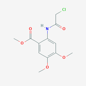 molecular formula C12H14ClNO5 B1361811 Methyl 2-[(2-chloroacetyl)amino]-4,5-dimethoxybenzoate CAS No. 285138-76-3