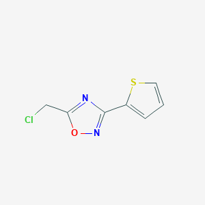 molecular formula C7H5ClN2OS B1361813 5-(Chloromethyl)-3-(2-thienyl)-1,2,4-oxadiazole CAS No. 63417-81-2