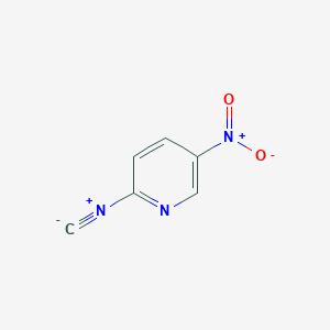 molecular formula C6H3N3O2 B13618150 2-Isocyano-5-nitropyridine CAS No. 255842-14-9