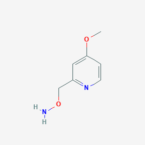 molecular formula C7H10N2O2 B13618157 O-[(4-Methoxy-2-pyridyl)methyl]hydroxylamine 