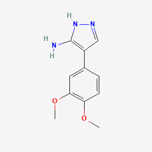4-(3,4-dimethoxyphenyl)-1H-pyrazol-5-amine