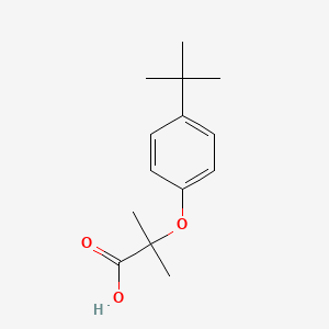 molecular formula C14H20O3 B1361817 2-(4-Tert-butylphenoxy)-2-methylpropanoic acid CAS No. 76674-58-3