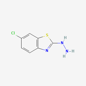 molecular formula C7H6ClN3S B1361818 6-Chloro-2-hydrazinylbenzo[d]thiazole CAS No. 51011-54-2