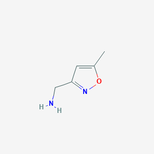 molecular formula C5H8N2O B136182 (5-Methyl-3-isoxazolyl)methylamine CAS No. 154016-48-5