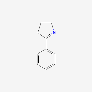 molecular formula C10H11N B1361828 5-Phenyl-3,4-dihydro-2H-pyrrole CAS No. 700-91-4