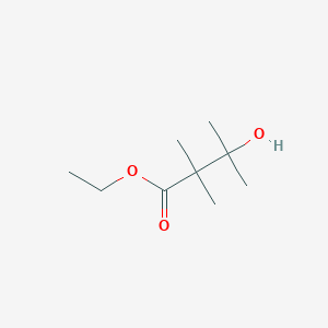 molecular formula C9H18O3 B13618299 Ethyl 3-hydroxy-2,2,3-trimethylbutanoate CAS No. 62817-86-1