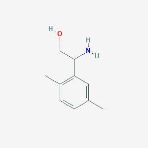 molecular formula C10H15NO B13618521 2-Amino-2-(2,5-dimethylphenyl)ethan-1-OL 