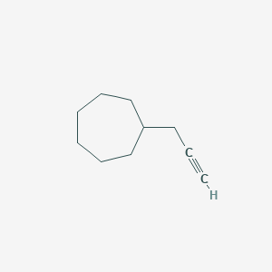 molecular formula C10H16 B13618542 (Prop-2-yn-1-yl)cycloheptane 