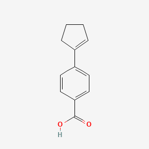 molecular formula C12H12O2 B1361855 4-(Cyclopent-1-en-1-yl)benzoic acid CAS No. 19936-21-1