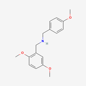 molecular formula C17H21NO3 B1361859 (2,5-Dimethoxybenzyl)(4-methoxybenzyl)amine CAS No. 355816-10-3