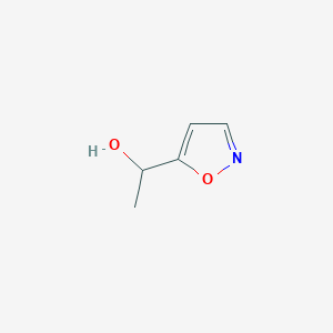 molecular formula C5H7NO2 B13618591 1-(1,2-Oxazol-5-yl)ethan-1-ol 