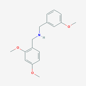 molecular formula C17H21NO3 B1361860 (2,4-Dimethoxy-benzyl)-(3-methoxy-benzyl)-amine CAS No. 355816-85-2