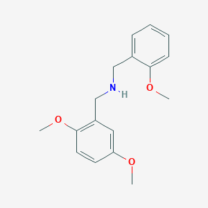 molecular formula C17H21NO3 B1361862 (2,5-Dimethoxybenzyl)(2-methoxybenzyl)amine CAS No. 356094-36-5