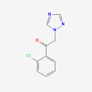 molecular formula C10H8ClN3O B1361863 1-(2-Chlorophenyl)-2-(1H-1,2,4-triazole-1-YL)-ethanone CAS No. 60850-73-9