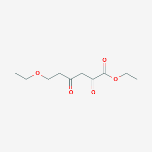 molecular formula C10H16O5 B13618660 Ethyl 6-ethoxy-2,4-dioxohexanoate 