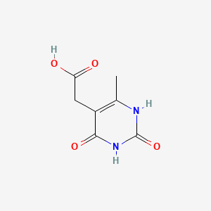 molecular formula C7H8N2O4 B1361868 (6-Methyl-2,4-dioxo-1,2,3,4-tetrahydropyrimidin-5-yl)acetic acid CAS No. 38580-22-2