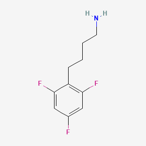 molecular formula C10H12F3N B13618719 4-(2,4,6-Trifluorophenyl)butan-1-amine 