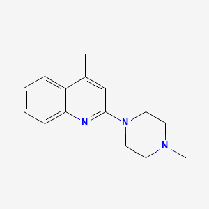 molecular formula C15H19N3 B1361874 4-Methyl-2-(4-methylpiperazin-1-yl)quinoline CAS No. 100949-89-1