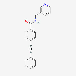 molecular formula C21H16N2O B1361883 4-(phenylethynyl)-N-(pyridin-3-ylmethyl)benzamide 