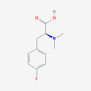 molecular formula C11H14FNO2 B13618848 (2S)-2-(dimethylamino)-3-(4-fluorophenyl)propanoic acid 