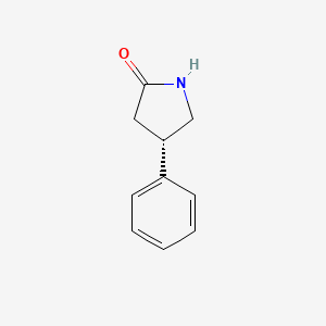 molecular formula C10H11NO B1361888 (S)-4-苯基吡咯烷-2-酮 CAS No. 62624-45-7