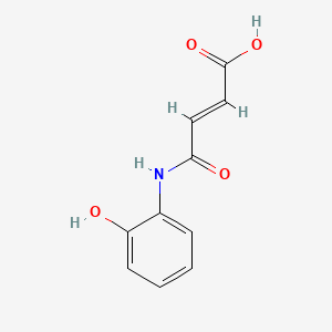 molecular formula C10H9NO4 B1361889 4-(2-Hydroxyanilino)-4-oxo-2-butenoic acid CAS No. 59256-46-1