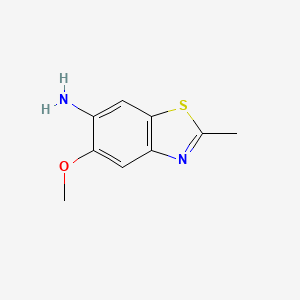 molecular formula C9H10N2OS B1361894 5-甲氧基-2-甲基-1,3-苯并噻唑-6-胺 CAS No. 299965-85-8