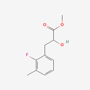 molecular formula C11H13FO3 B13618943 Methyl 3-(2-fluoro-3-methylphenyl)-2-hydroxypropanoate 