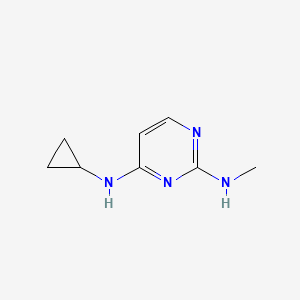 molecular formula C8H12N4 B13618949 N4-cyclopropyl-N2-methylpyrimidine-2,4-diamine 