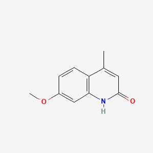 molecular formula C11H11NO2 B1361897 7-Methoxy-4-methyl-quinolin-2-ol CAS No. 40053-37-0